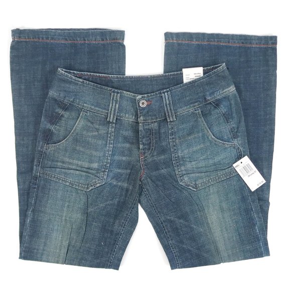 Diesel Denim - DIESEL | Hipper Wide Leg Button Fly Jeans 29 x 32